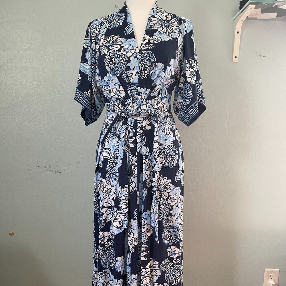 NWOT Lilly Pulitzer Floral Maxi Dress Size 0